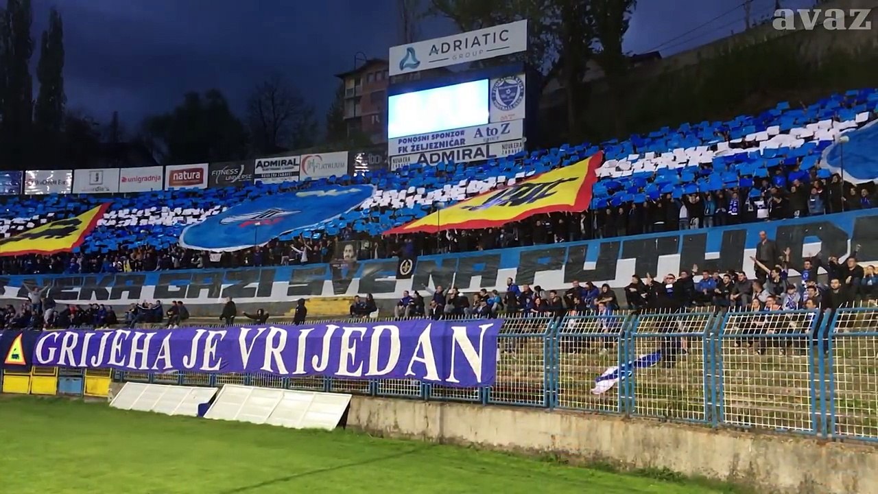 Pogledajte sjajnu atmosferu na prepunoj Grbavici tokom 110. vječitog derbija (15.4.2017)