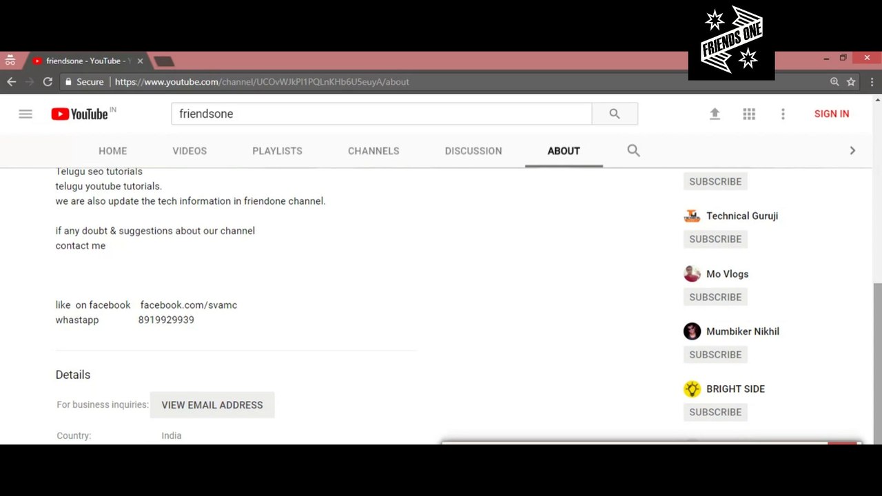 ways to find the email of youtube channel-ownner details