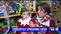Toddler Elf on the Shelf Raises Money for Toy Donations