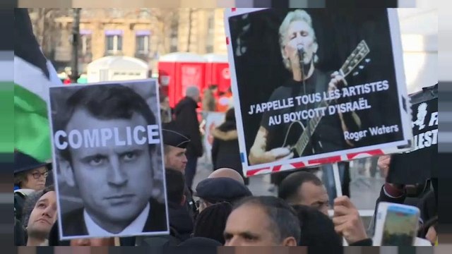 В Париже протестуют против визита Нетаньяху