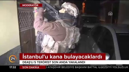DEAŞ'lı 5 terörist İstanbul'u kana bulayacaktı