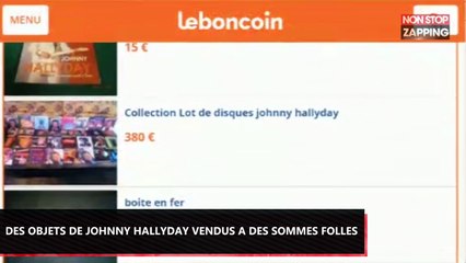 Johnny Hallyday mort : Des internautes vendent ses objets à des sommes folles ! (Vidéo)