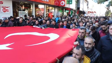 Samsun'da ABD ve İsrail Bayrağı Yakıldı