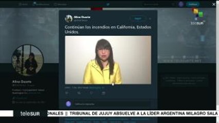 EEUU: continúan incendios en California, ya son 250 mil los evacuados