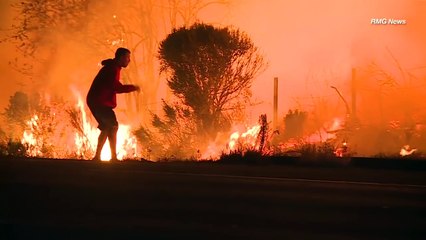 Un homme risque sa vie pour sauver un lapin des flammes