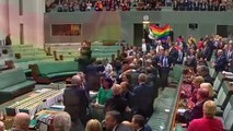 The Moment Australia's Parliament Broke Into Song After Legalizing Same-Sex Marriage