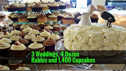 3 Weddings, 4 Dozen Rabbis and 1,400 Cupcakes