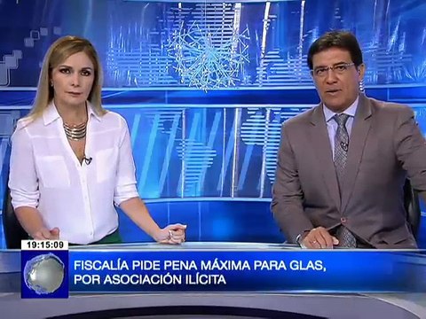 Fiscalía pide pena máxima para Glas por asociación ilícita