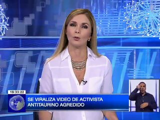 Se viraliza video de activista antitaurino agredido