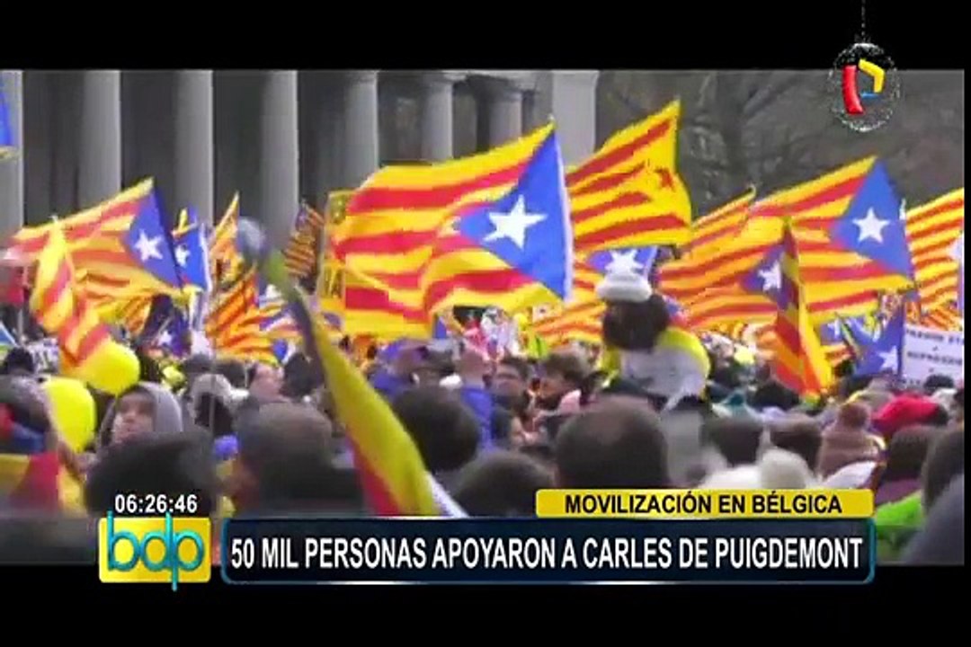 Bélgica: miles de independentistas marcharon en apoyo a Carles Puigdemont