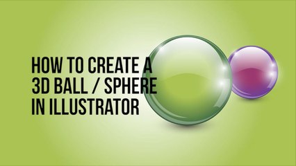 How to create a 3d ball sphere in Adobe Illustrator