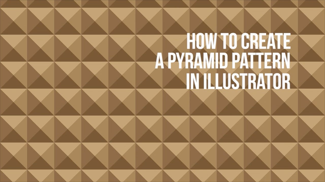 How to create a pyriamid pattern in Adobe illustrator,