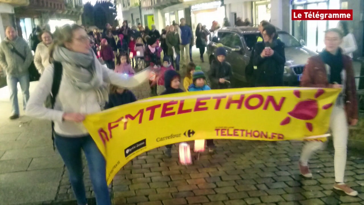 Quimper. Les lampions du Téléthon