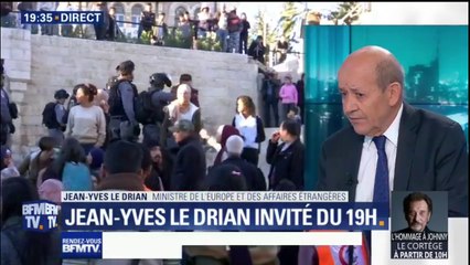 Pour Le Drian l'initiative de Trump sur Jérusalem est "en rupture avec le droit international"