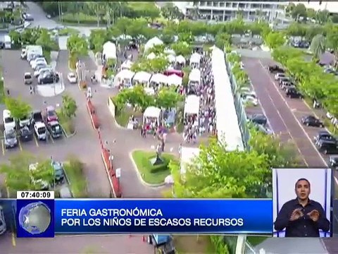 Feria gastronómica por los niños de escasos recursos
