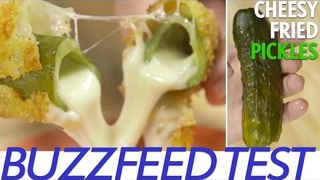 Buzzfeed Test #1: Cheese-Stuffed Fried Pickle Recipe Tested