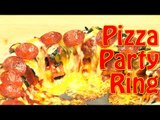 Party Food Ideas: How to Make Cheesy Pepperoni and Meatball Pizza Party Ring! | Food Porn