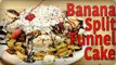 How to Make a Banana Split Funnel Cake Dessert: Dessert Recipes | #FoodPorn