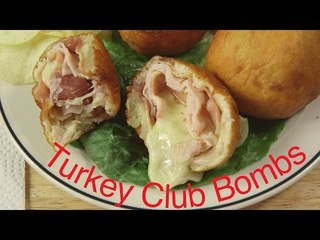 Bacon Turkey Club Sandwich Bombs | Sandwich Bombs Recipe