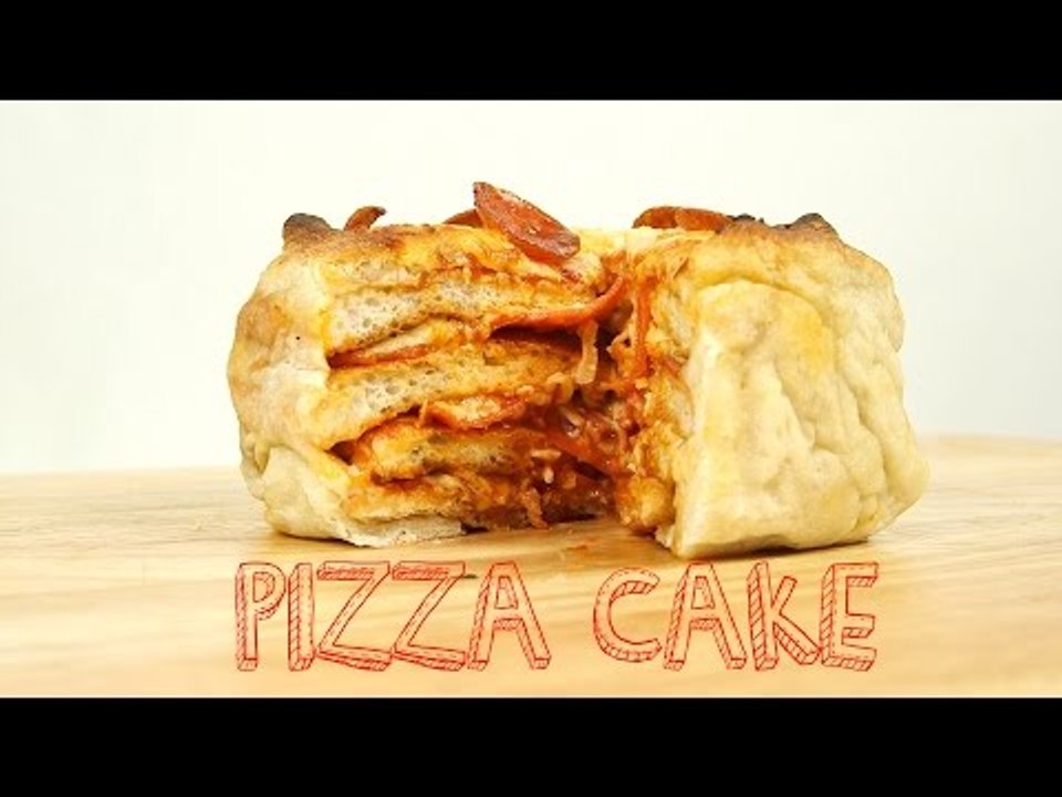 Easy Dinner Recipes: How to Make Pizza Cake | Food Porn