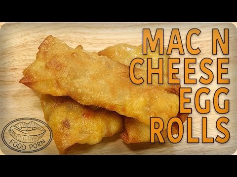 National Macaroni Day Recipes: Mac 'n Cheese and Bacon Egg Rolls | #foodporn