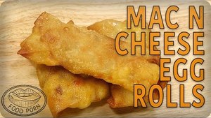 National Macaroni Day Recipes: Mac 'n Cheese and Bacon Egg Rolls | #foodporn