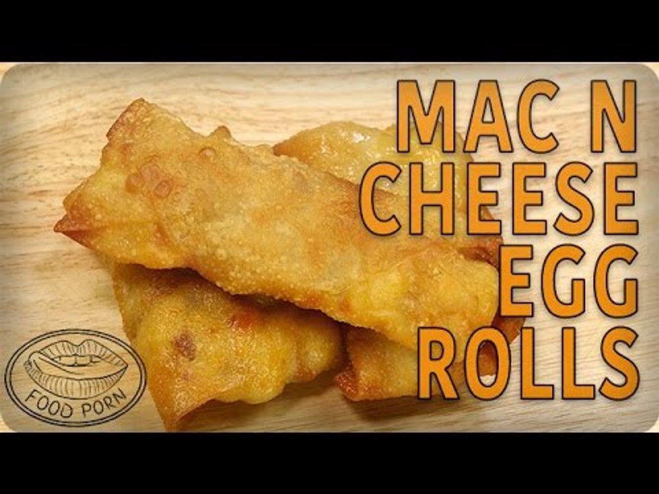 National Macaroni Day Recipes: Mac 'n Cheese and Bacon Egg Rolls | #foodporn