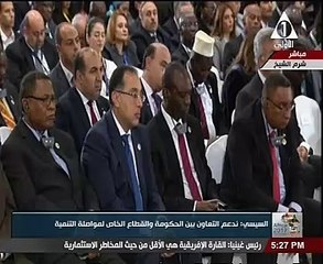 السيسي: نحتاج لتعزيز التعاون بين الدول الأفريقية فى عدة مجالات