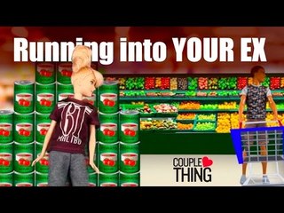 Best Reaction to RUNNING INTO AN EX BOYFRIEND | CoupleThing