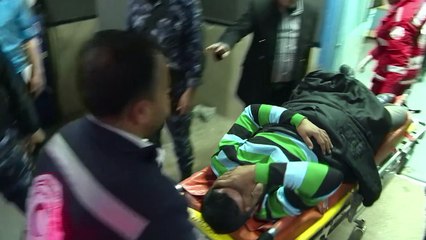 Palestinos feridos são atendidos na Faixa de Gaza