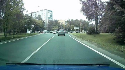 Impatient Driver Gets Instant Karma