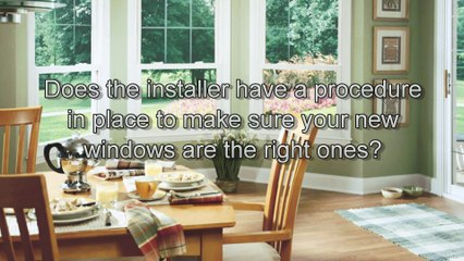Questions To Ask To Your Replacement Windows Installer