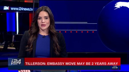 BREAKING NEWS  | Tillerson: Embassy move may be 2 years ago  | Friday, December 8th 2017