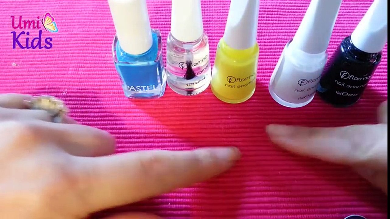 Oje ile Tırnaklara Minyonlar ve Penguen Yapma Yöntemi - UmiKids Oje Desenleri