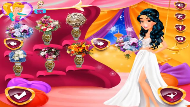 Disney Princess Jasmine and her Boyfriends Wedding and Dress Up Game for Kids-A1M7eJbfciE