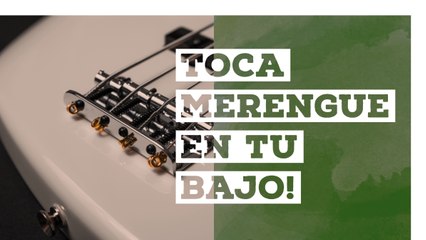 Cómo tocar merengue en bajo