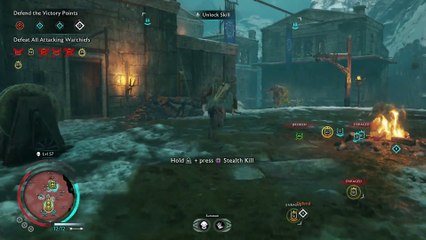 SHADOW OF WAR NO DEATHS FIRST TIME PLAYTHROUGH 185 POST-END SIEGE DEFENDING!