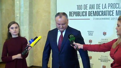 Declaraţiile lui Igor Dodon - 100 ani de la proclamarea R. D. Moldoveneşti