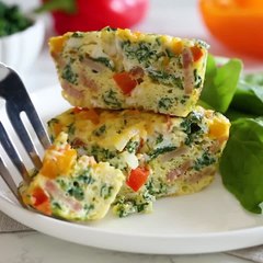 Loaded Egg Baked Omelet "Muffins"