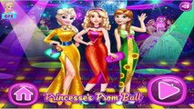 Disney Princesses Elsa & Anna Princesses Prom Bal - Dress Up Game for Girls-wQkJbnxwdmo