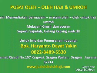 (T’sel) 0822-8489-5530, Oleh Oleh Haji Apa Saja
