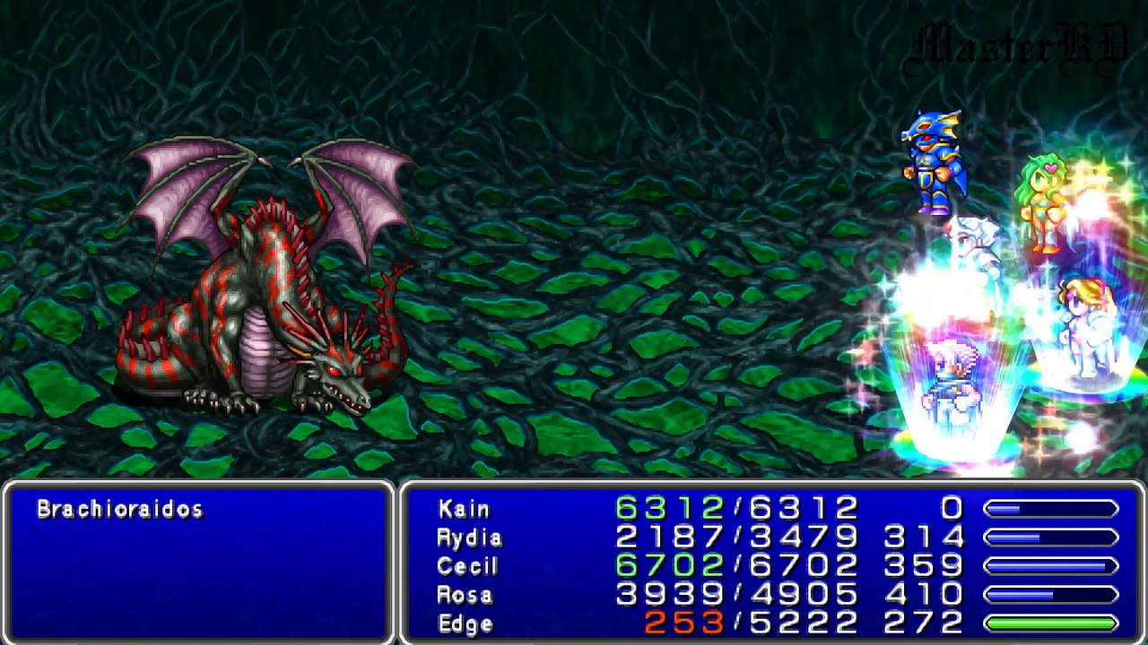 [PSP] Final Fantasy IV Perfect 100% - Extra: Brachioraidos Fight (No Tornado)