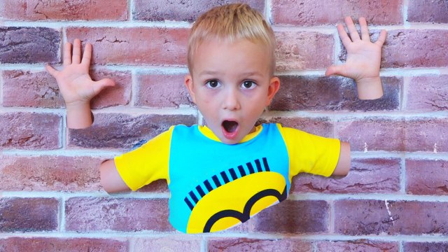 Funny Baby Jumping Through the Wall - Kids Prank their Mommy