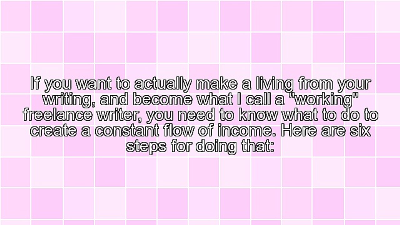 Six Steps to Building Your Writing Business