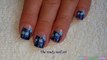 DOTTING TOOL NAIL ART #9 _ Sparkle Blue Flower Nails-1QEAbDobCB4