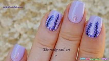 LAVENDER NAIL ART Design Using Acrylic Paint-3bF1Wwcs090