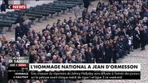 Les images de l'hommage de la Nation à Jean d'Ormesson et les mots d'Emmanuel Macron