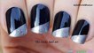 NEW YEAR'S EVE NAIL ART Idea - Glitter SIDE FRENCH MANICURE Over Black Nails-avAgwZHgLtY