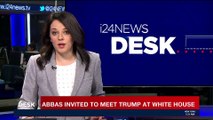 i24NEWS DESK | Abbas invited to meet Trump at White House | Saturday, December 9th 2017
