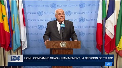 Jérusalem : l'ONU condamne quasi-unanimement la décision de Donald Trump